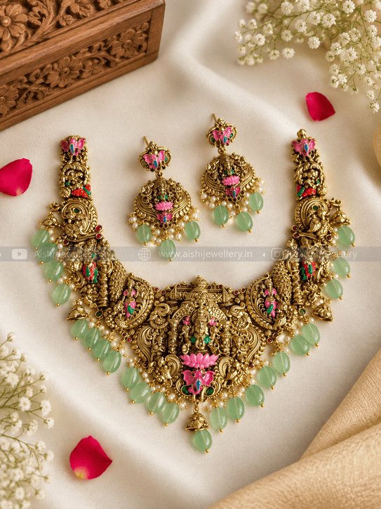 Lakshmi Ganesha Aura Necklace-N848
