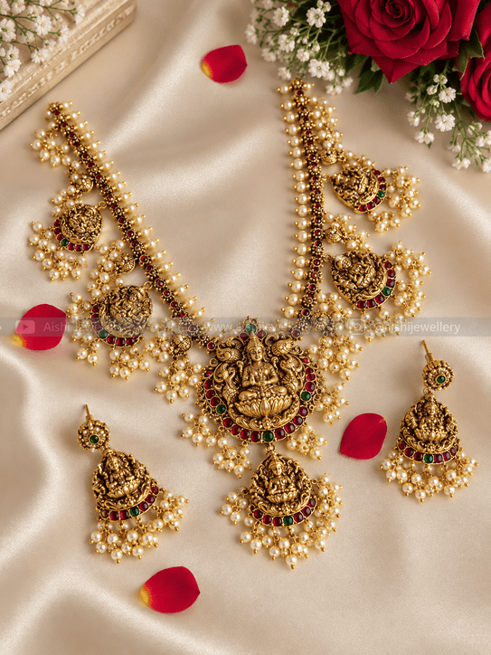 Antique Temple Bridal Necklace Set – N864