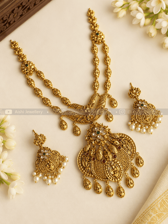 2 Layer Antique Necklace Set -N934