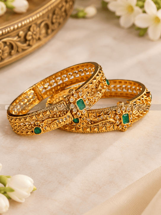 Craftsmanship Non idol Bangle(Pair) -B246