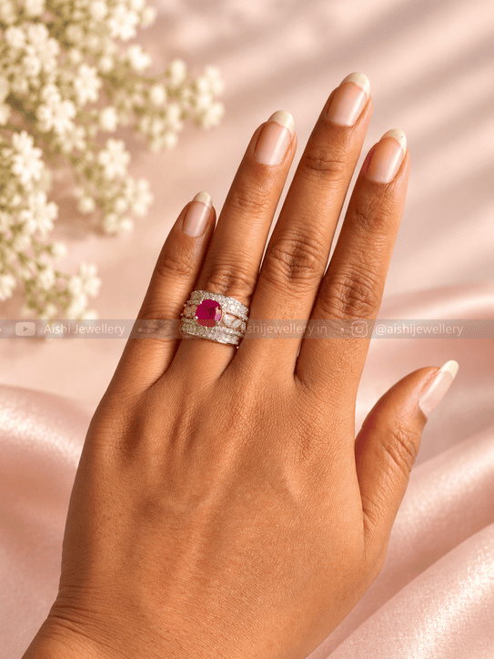 Cocktail Diamond  Ring-FR61