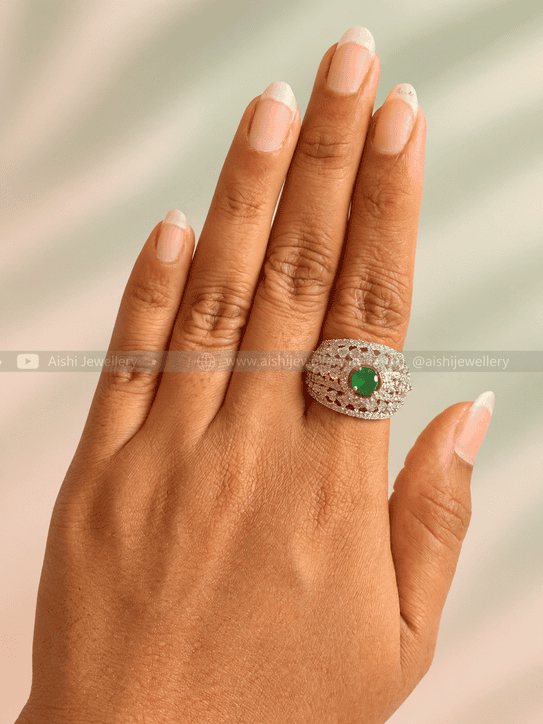 Cocktail Diamond  Ring-FR63